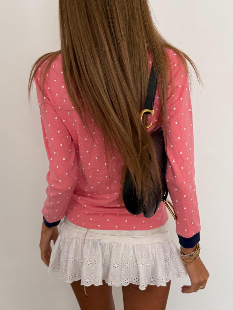 Vintage 00’s polka dot long sleeve top