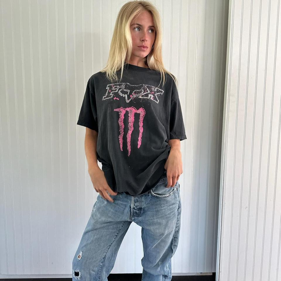 Vintage rare Monsters pink top