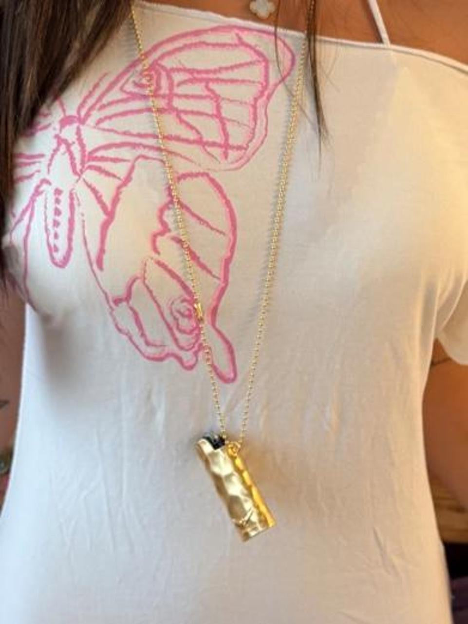 Vintage 00s butterfly off the shoulder white top