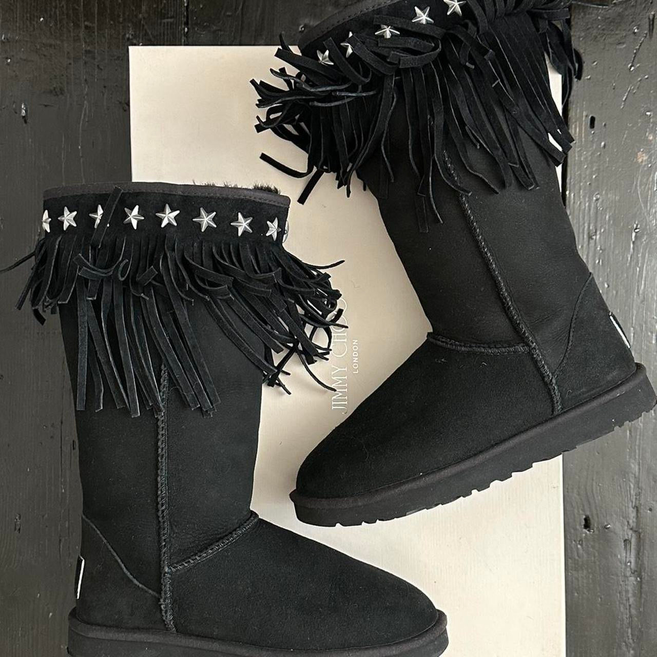 Vintage black 2010 Jimmy Choo X Ugg boots
