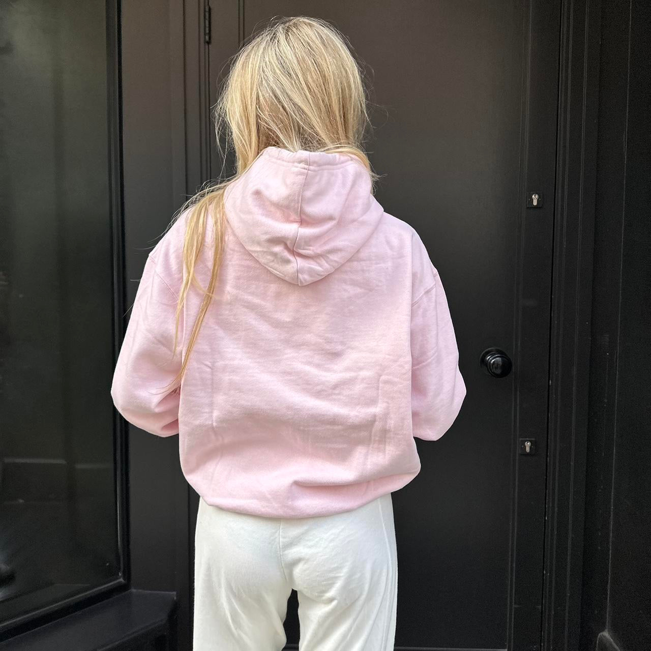 Vintage baby pink New York hoodie