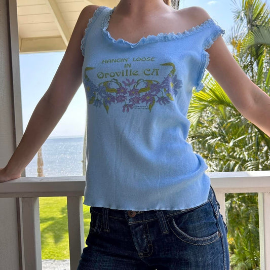 Vintage 90’s blue cami top