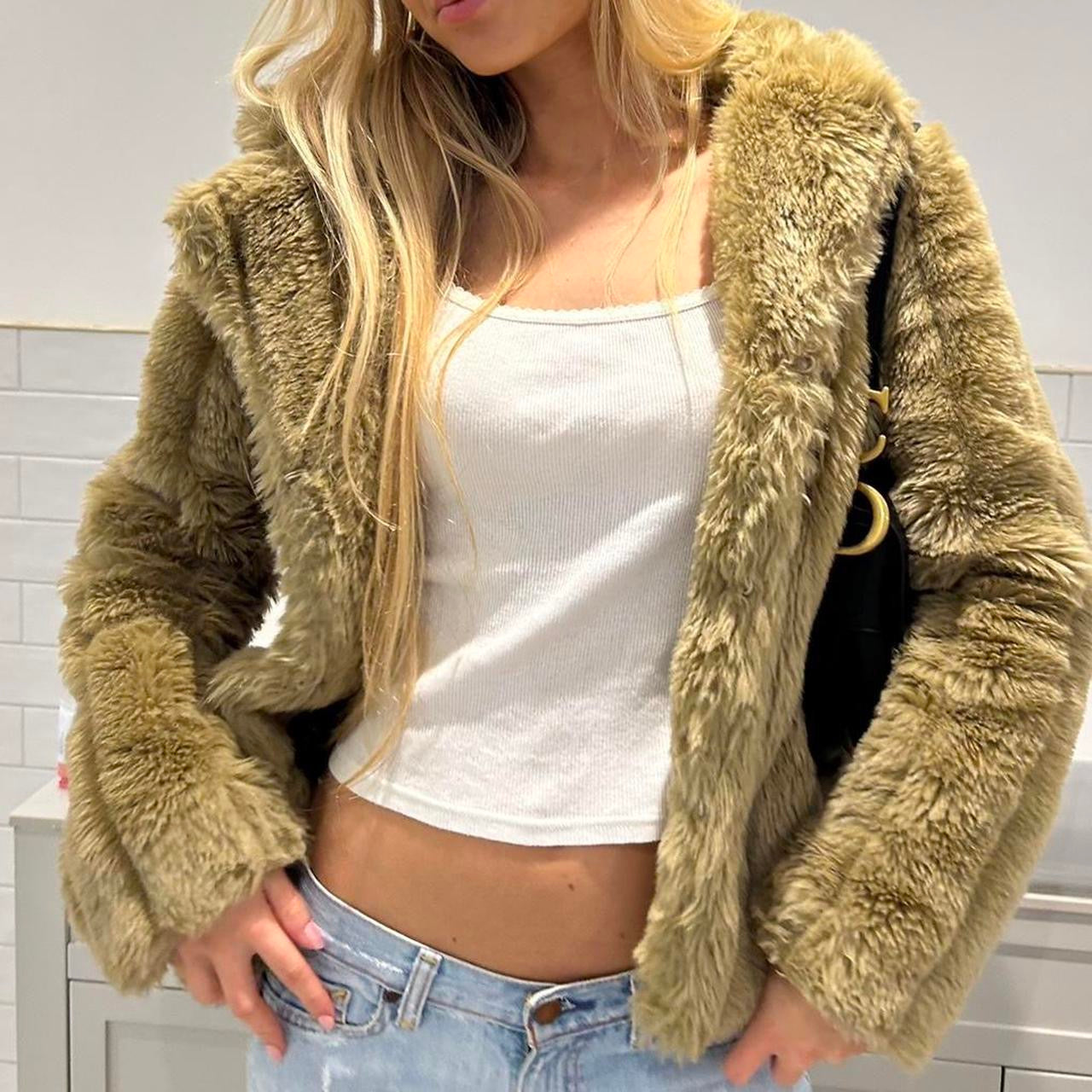 Vintage 2000’s faux fur jacket