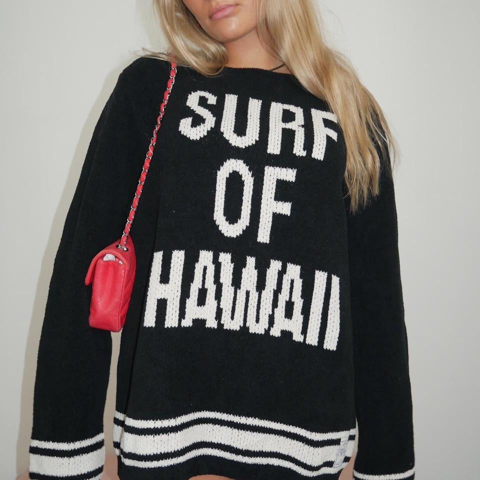 Vintage true 90’s Surf of Hawaii knit sweater