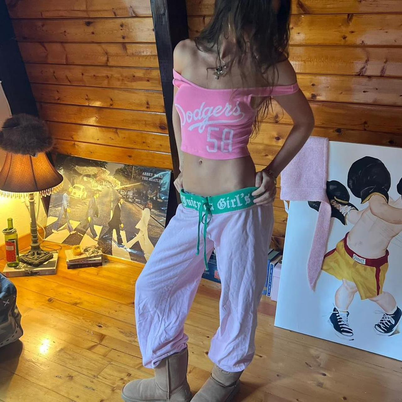 Vintage 90’s Dodgers off shoulder top