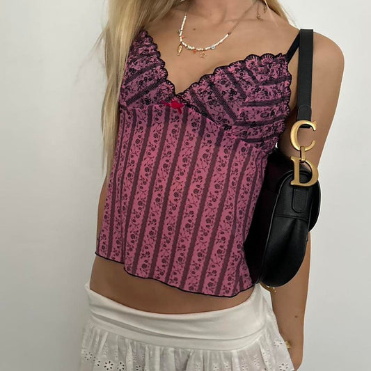 Vintage DKNY pink cami top delicate style