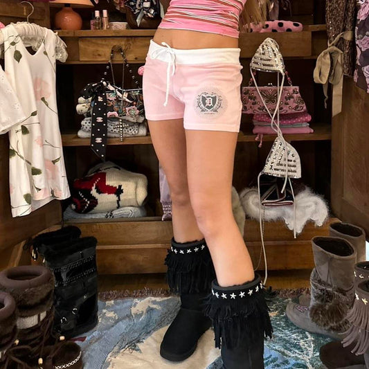 Vintage 2000’s pink varsity shorts