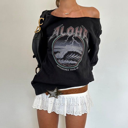 Vintage Aloha black sweatshirt