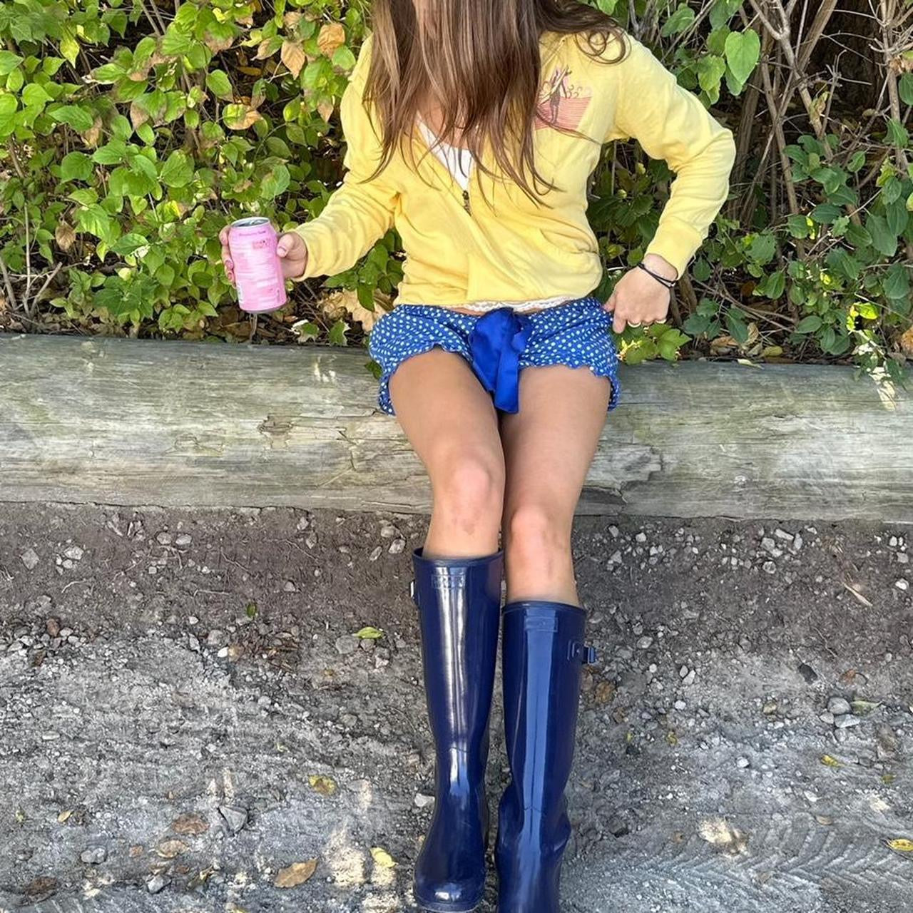 Vintage Victoria’s Secret navy polka dot shorts