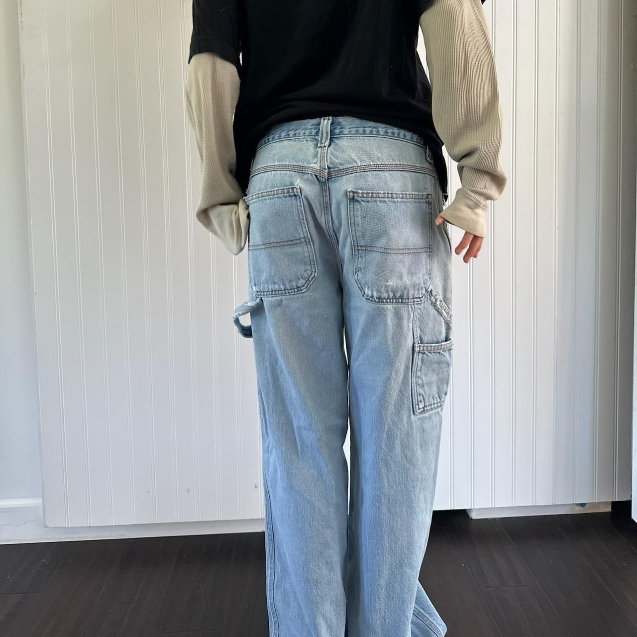 Vintage 90’s distressed blue carpenter jeans