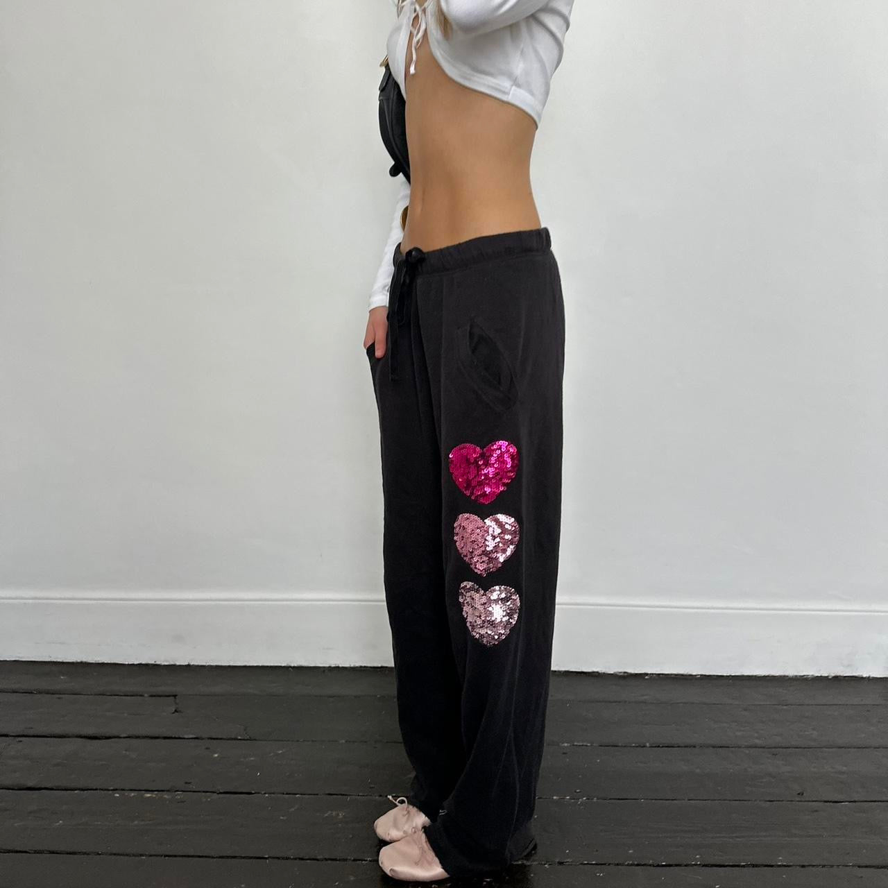 Vintage 2000’s Victorias Secret sequin hearts sweatpants