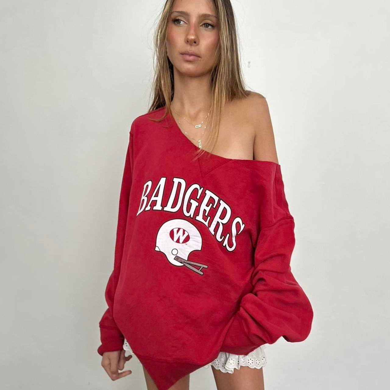 Vintage sporty red sweatshirt