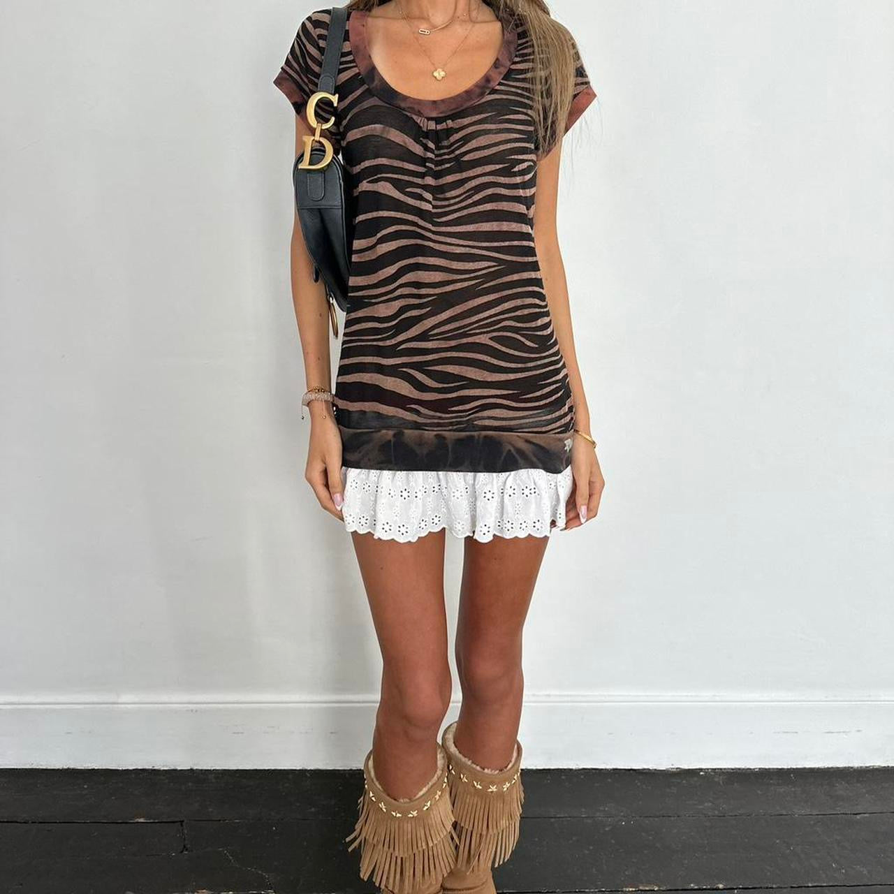 Vintage 2000’s animal print top