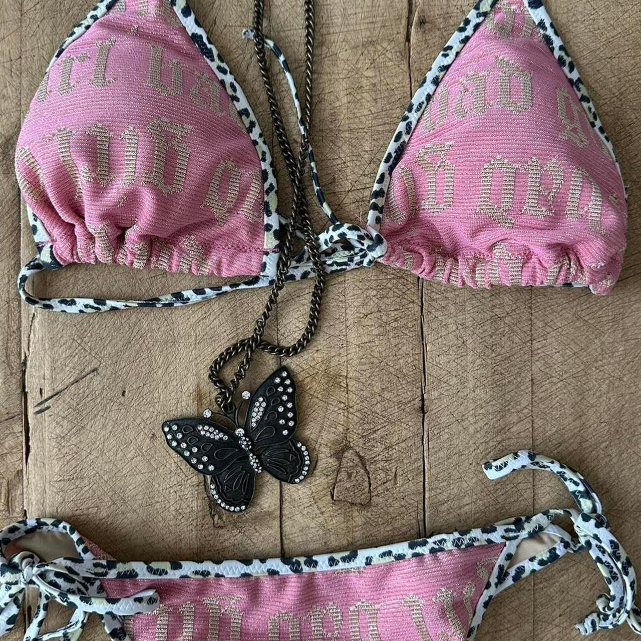Vintage 90’s Victoria’s Secret pink script bikini