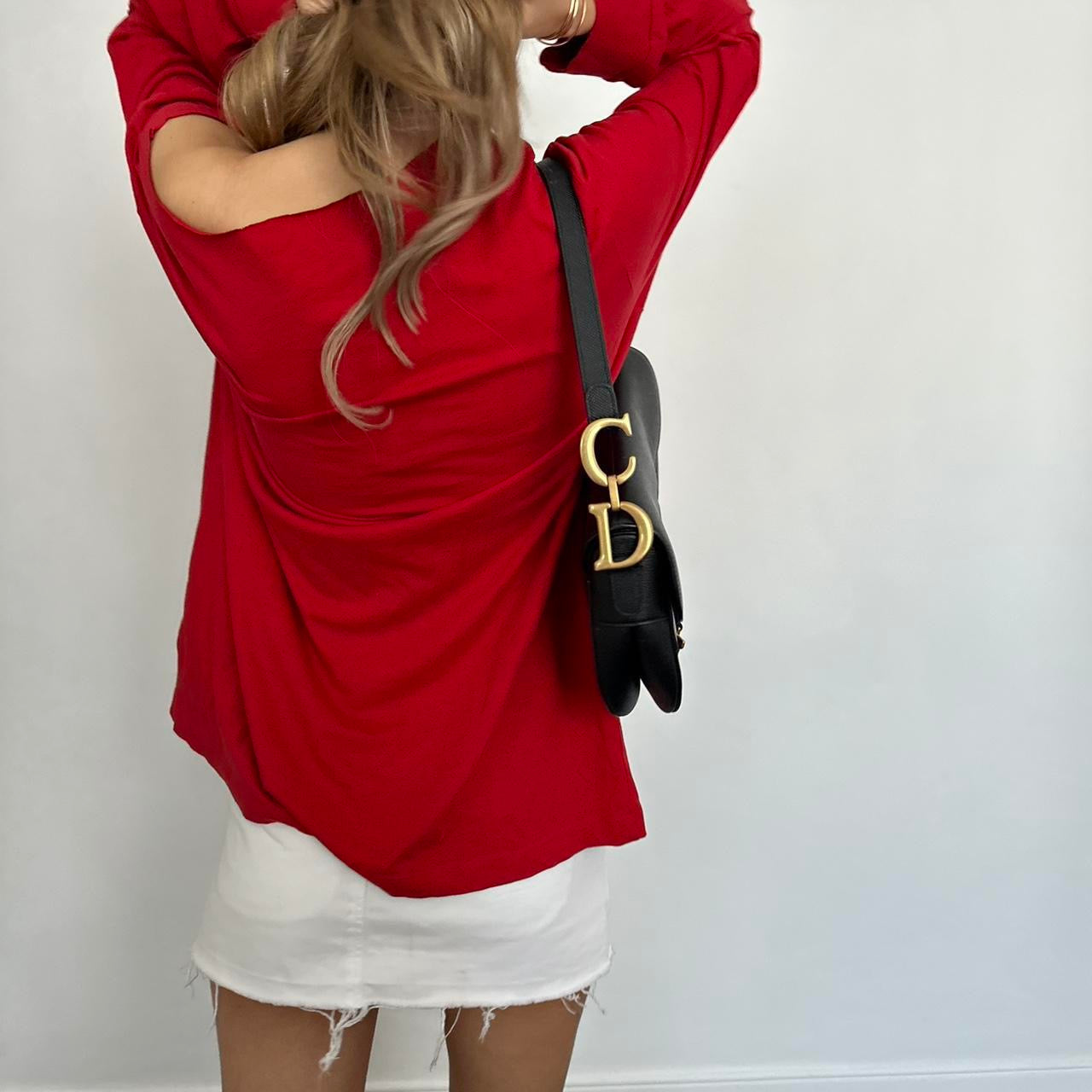 Vintage Ralph Lauren red long sleeve top