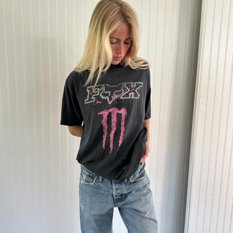 Vintage rare Monsters pink top