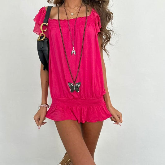 Vintage 00s pink micro dress