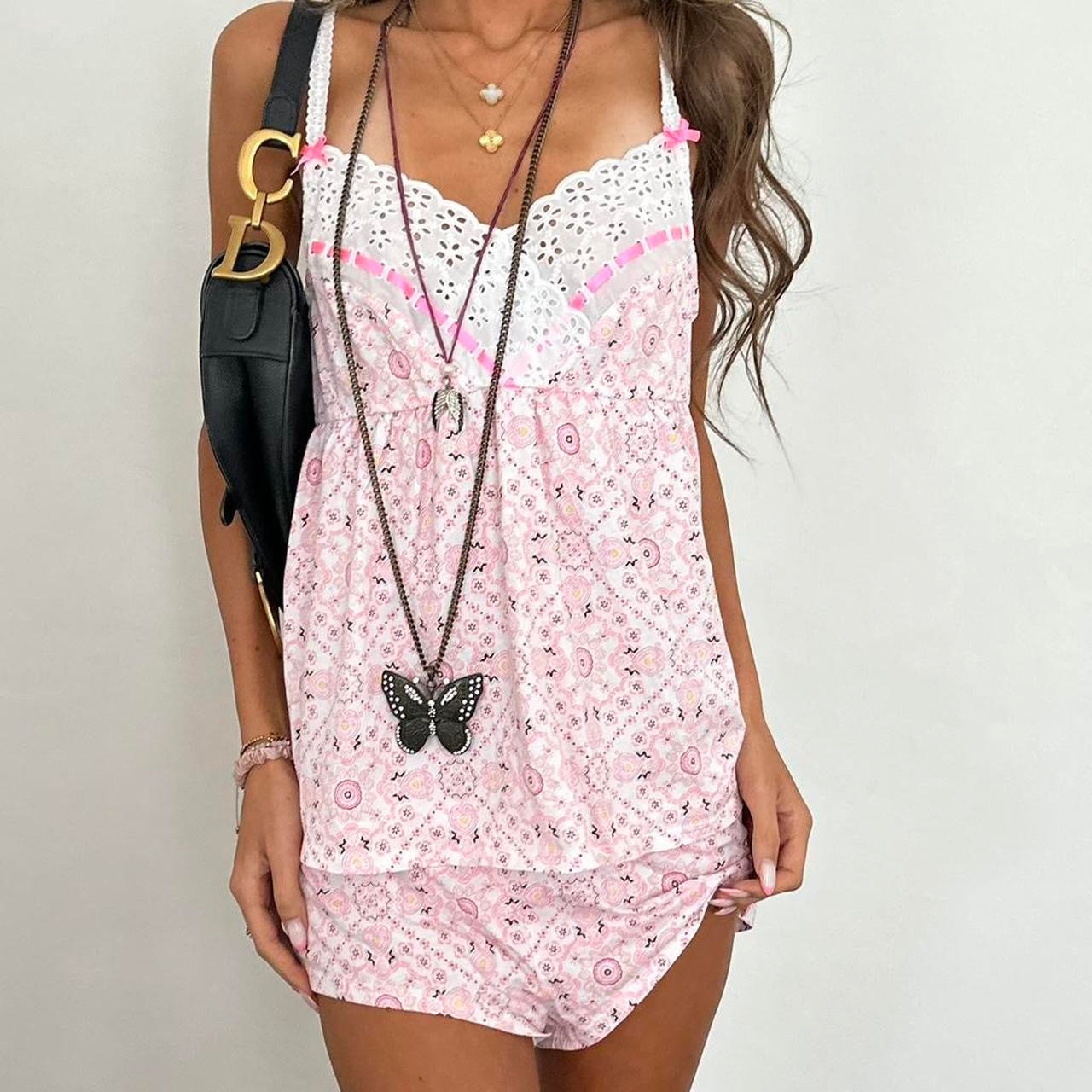 Vintage 00s Victoria’s Secret pink two piece set