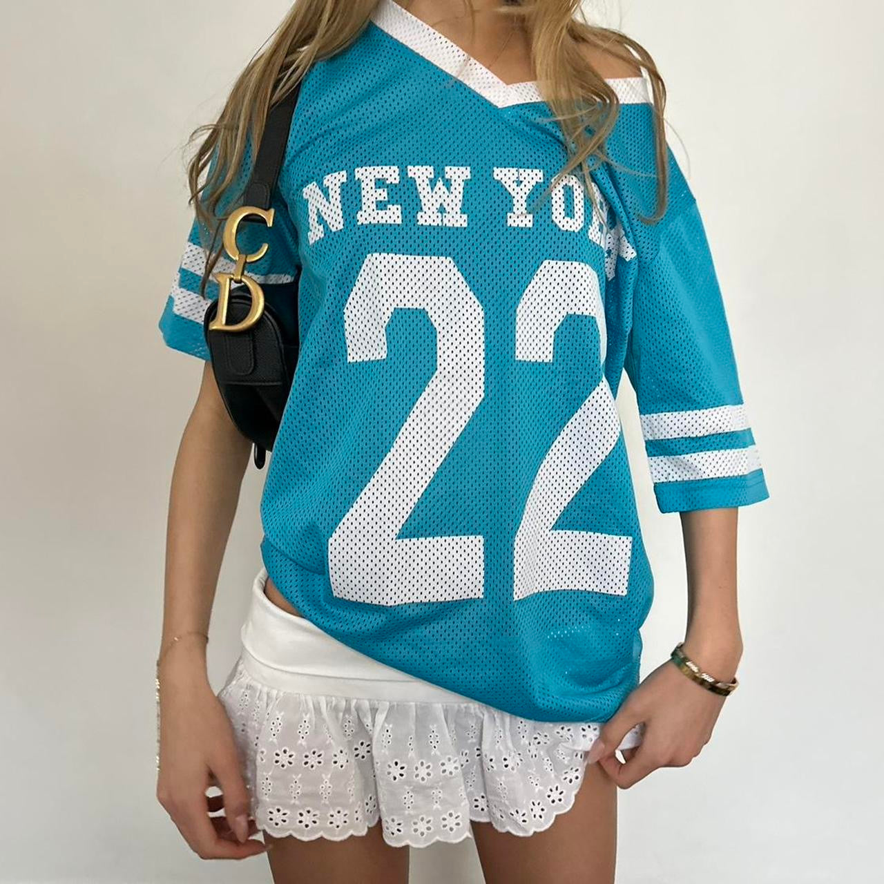 Vintage 90’s New York 22 graphic jersey top