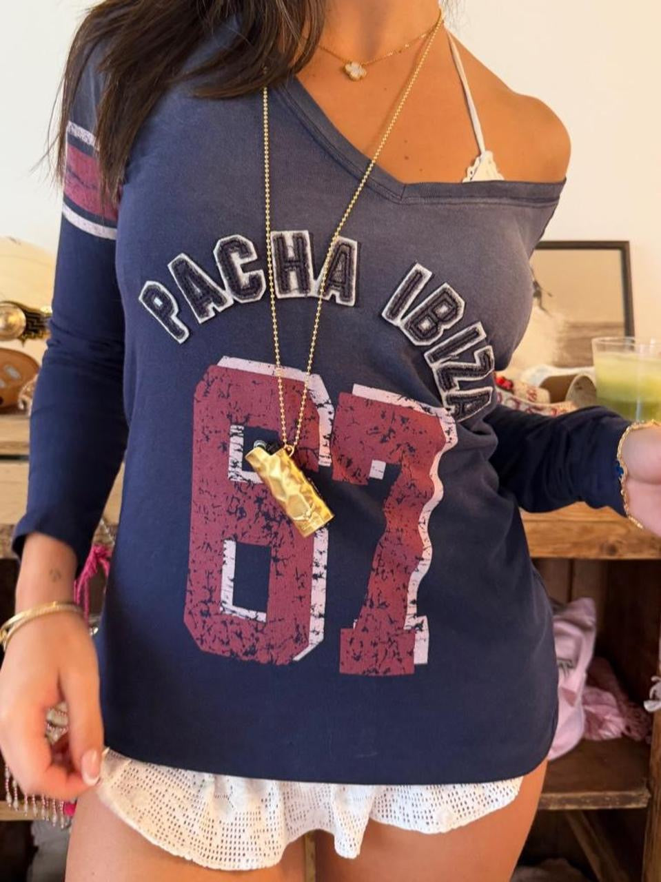 Vintage 00’s Pacha Ibiza long sleeve jersey top