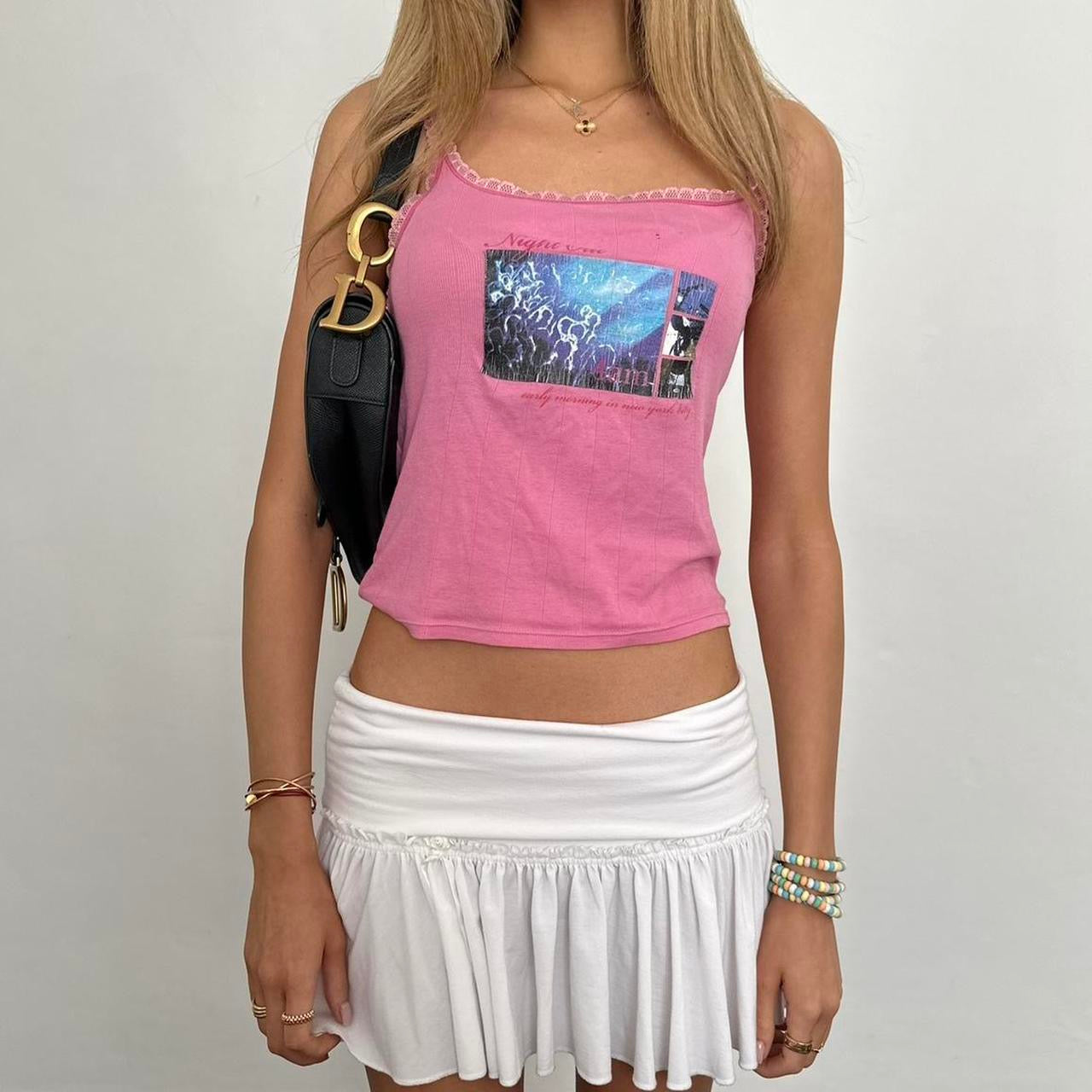Vintage Victoria’s Secret 2000’s pink nights out cami top