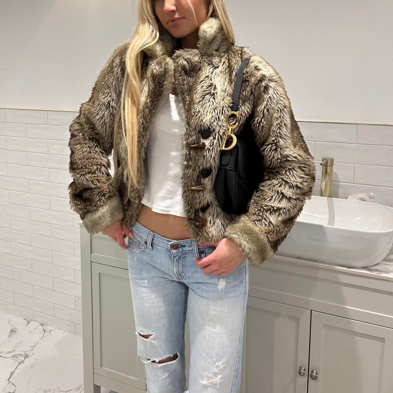 Vintage 2000’s faux fur jacket