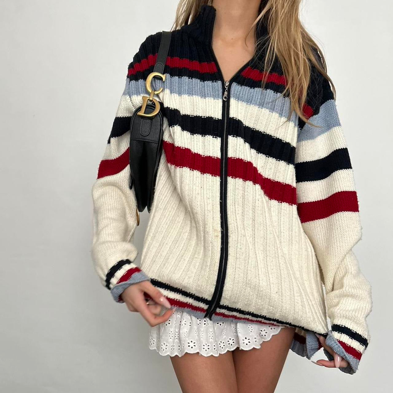 Vintage 90’s knit zip up sweater