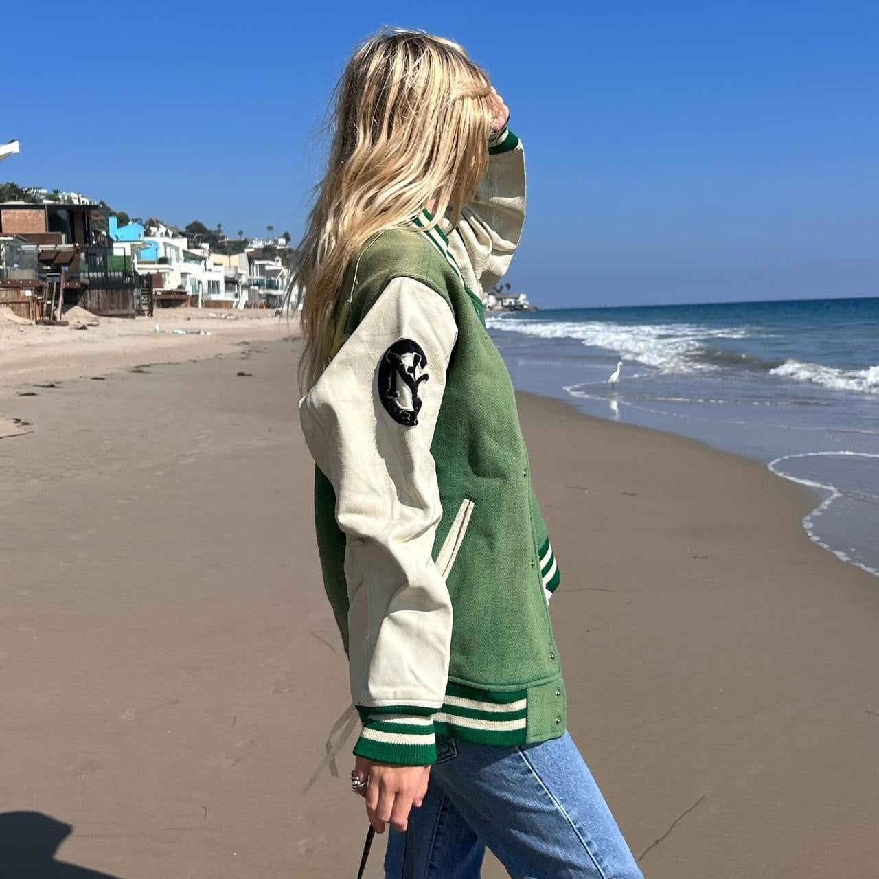 Vintage 80s green New York jacket 💚