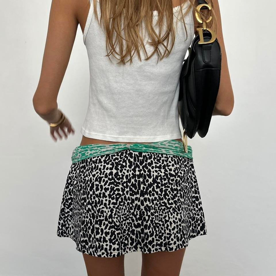 Vintage 90’s cheetah swim skirt