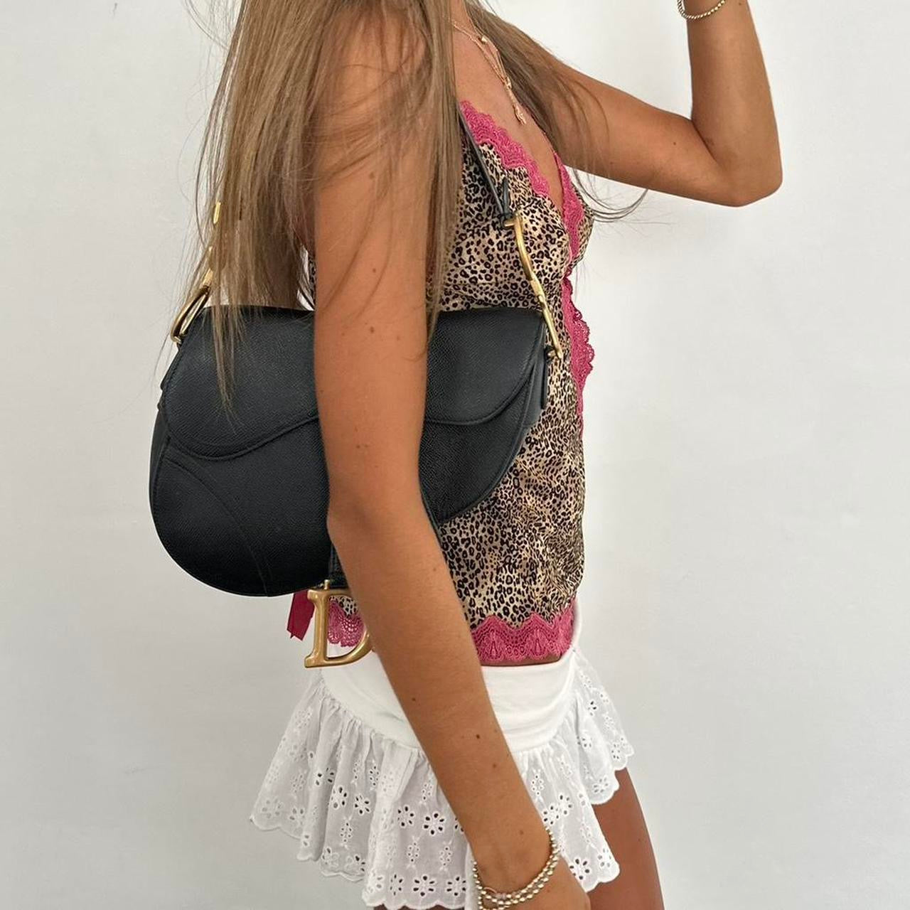 Vintage 90’s leopard pink cami top