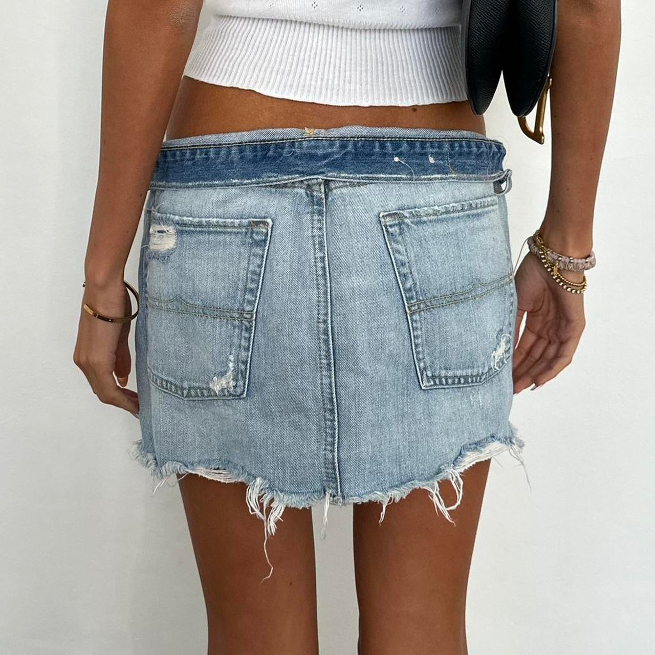 Vintage 00s Ralph Lauren denim mini skirt