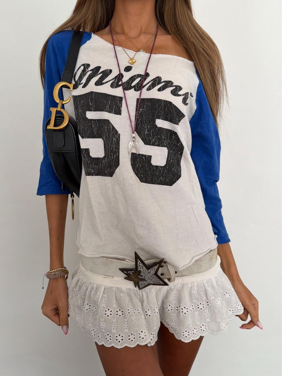 Vintage 00’s Miami off the shoulder top