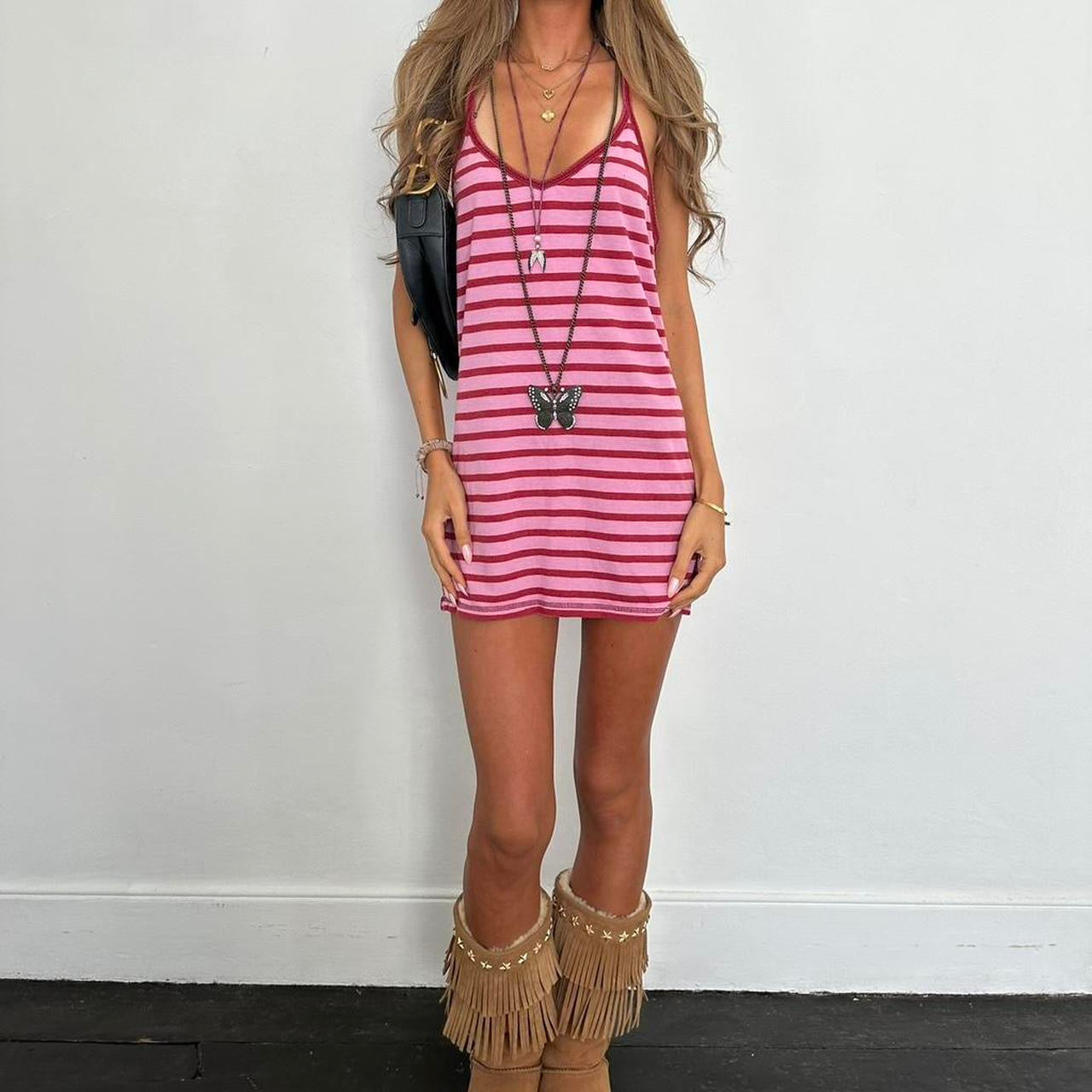 Vintage 90’s striped mini dress