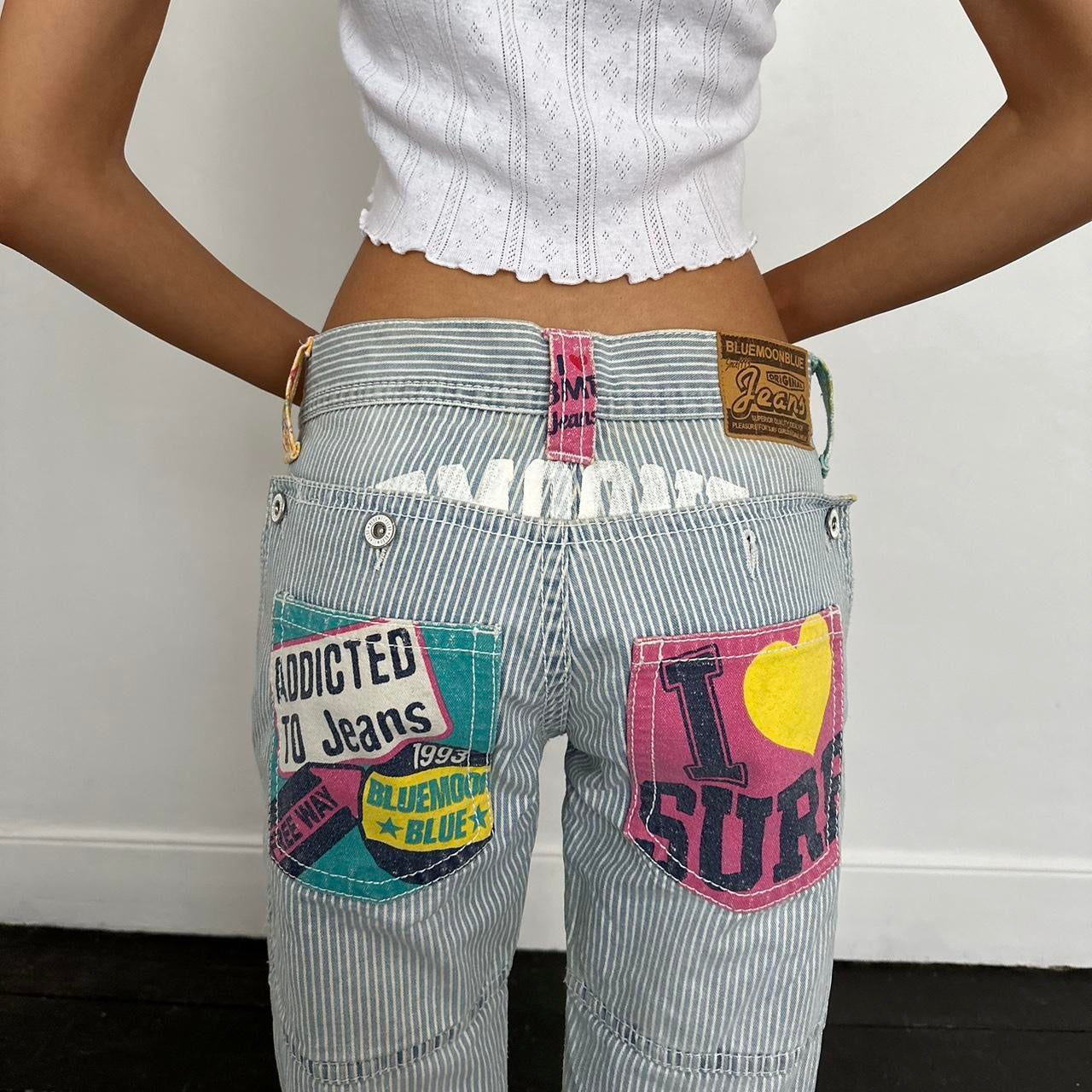 Vintage iconic rare 90s I love surf jeans