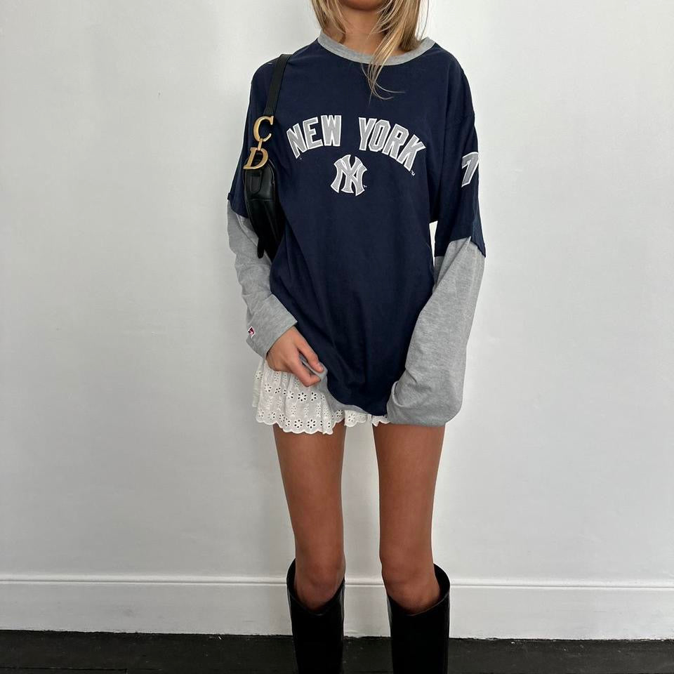 Vintage New York Yankees double layer long sleeve top