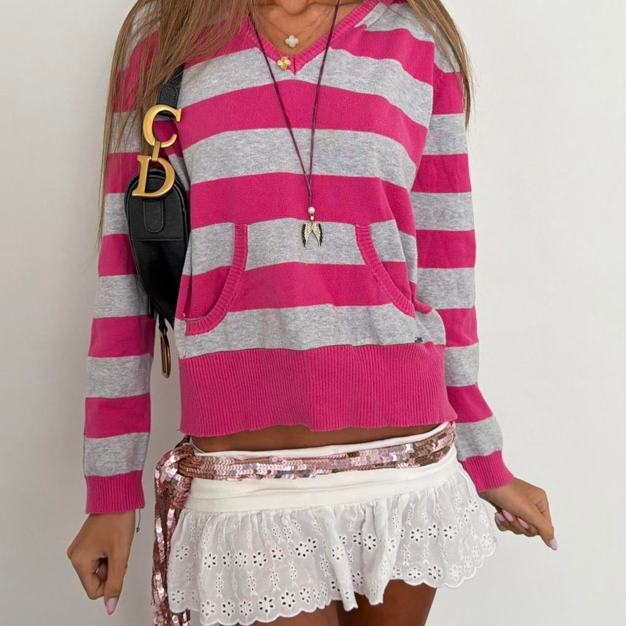 Vintage 2000’s striped hoodie