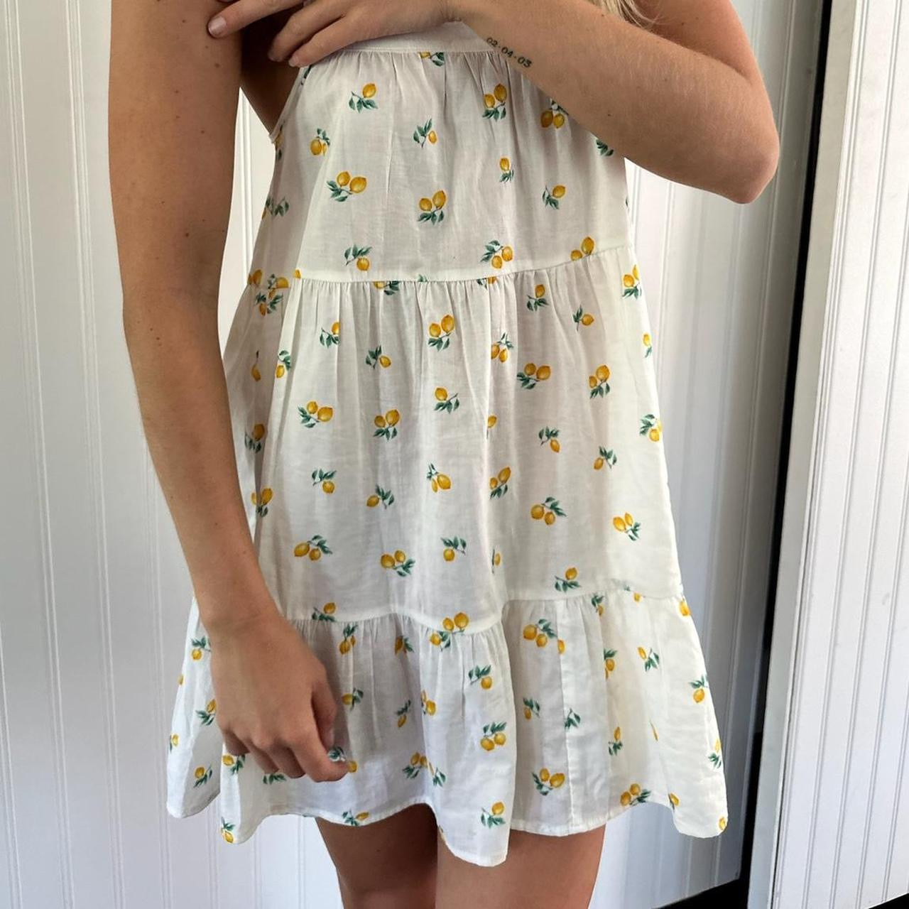 Vintage 90’s rare Victoria’s Secret lemon print dress