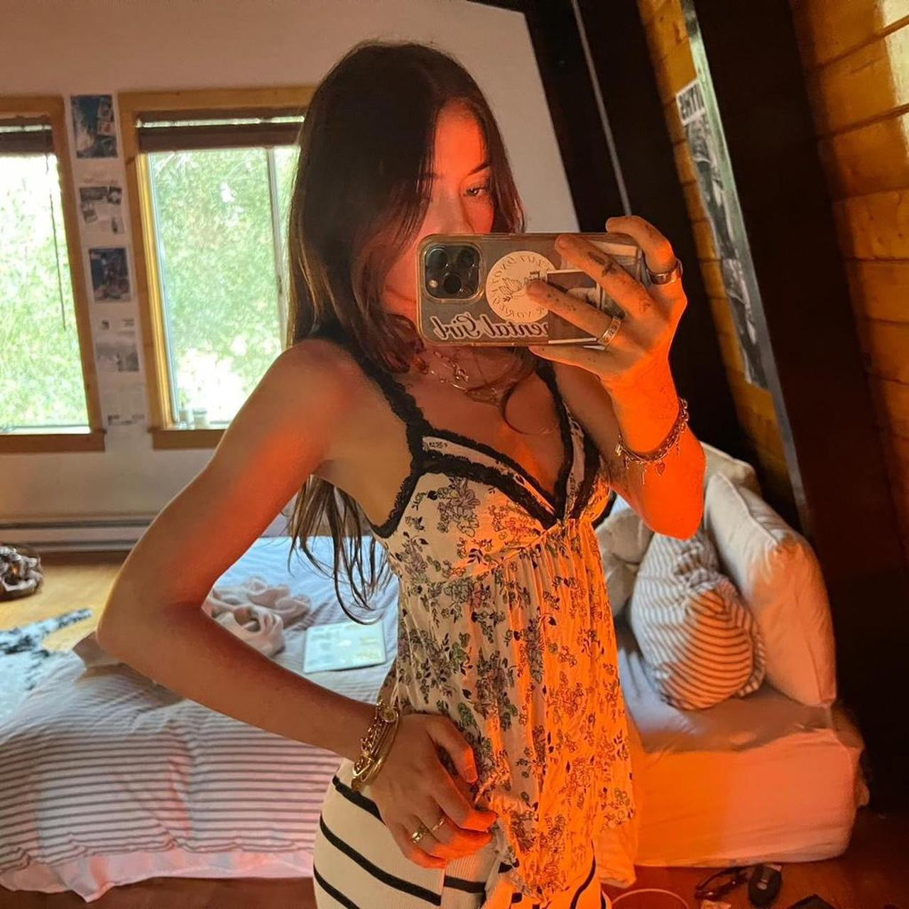 Vintage 90’s Victoria’s Secret babydoll floral pattern top