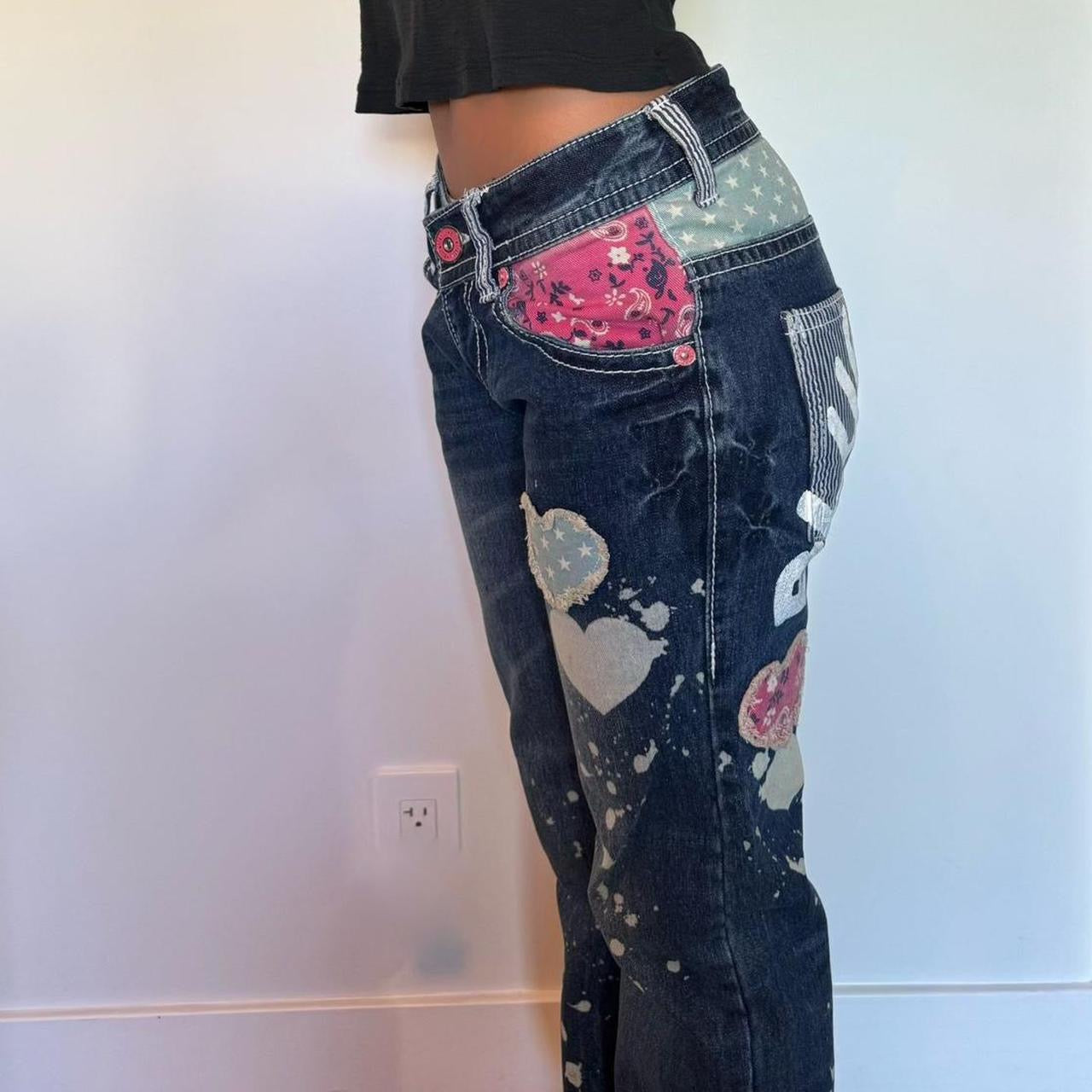 Vintage rare 90s island surf girl jeans