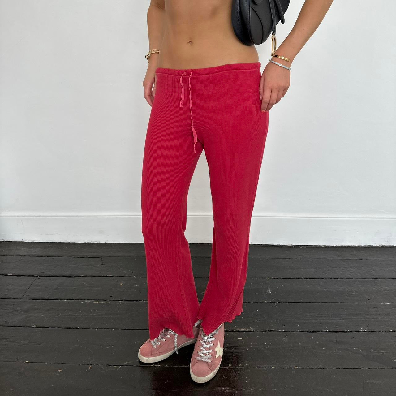 Vintage 2000’s Victoria’s Secret red waffle pants