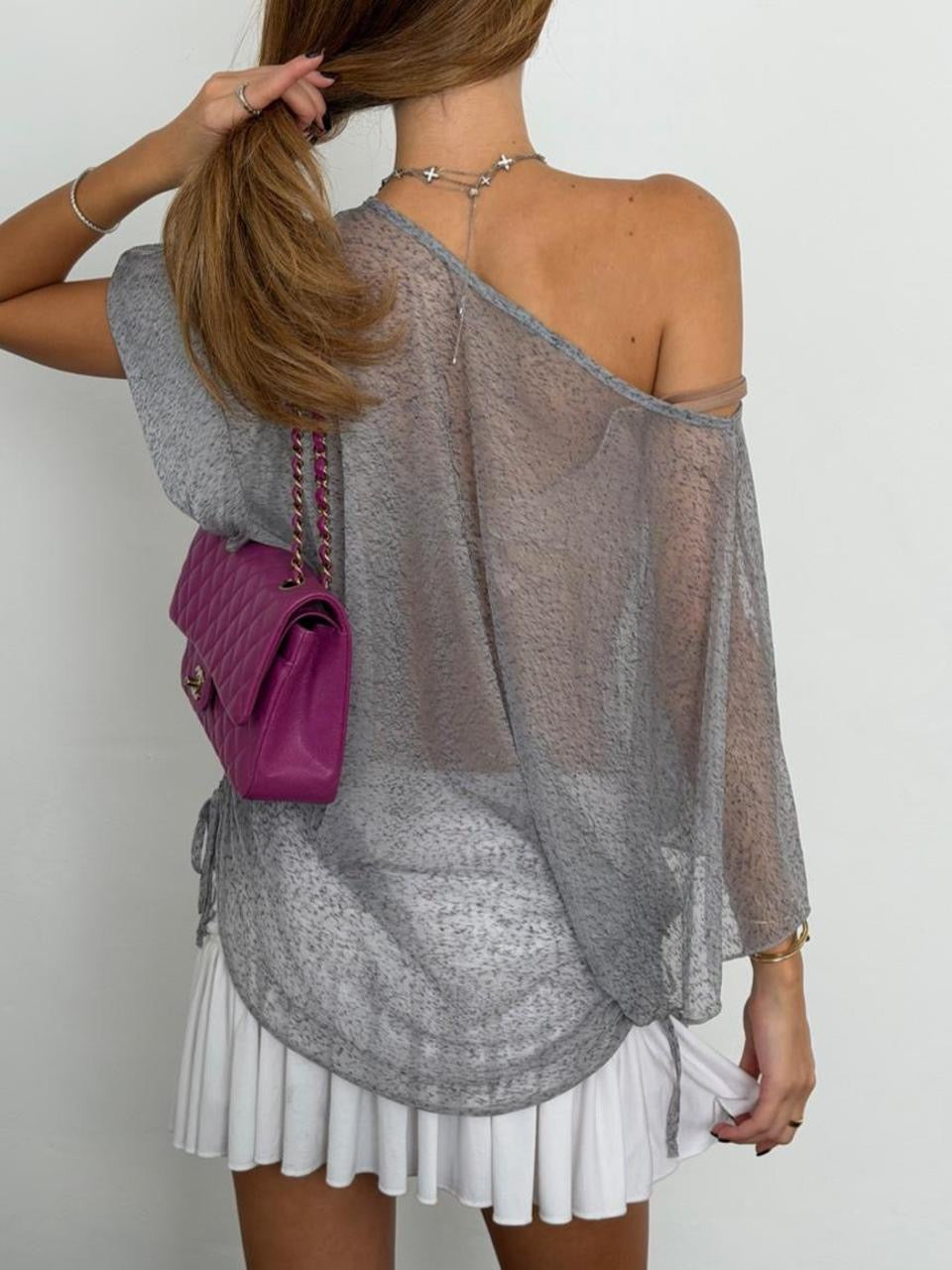 Vintage 00’s butterfly sheer top