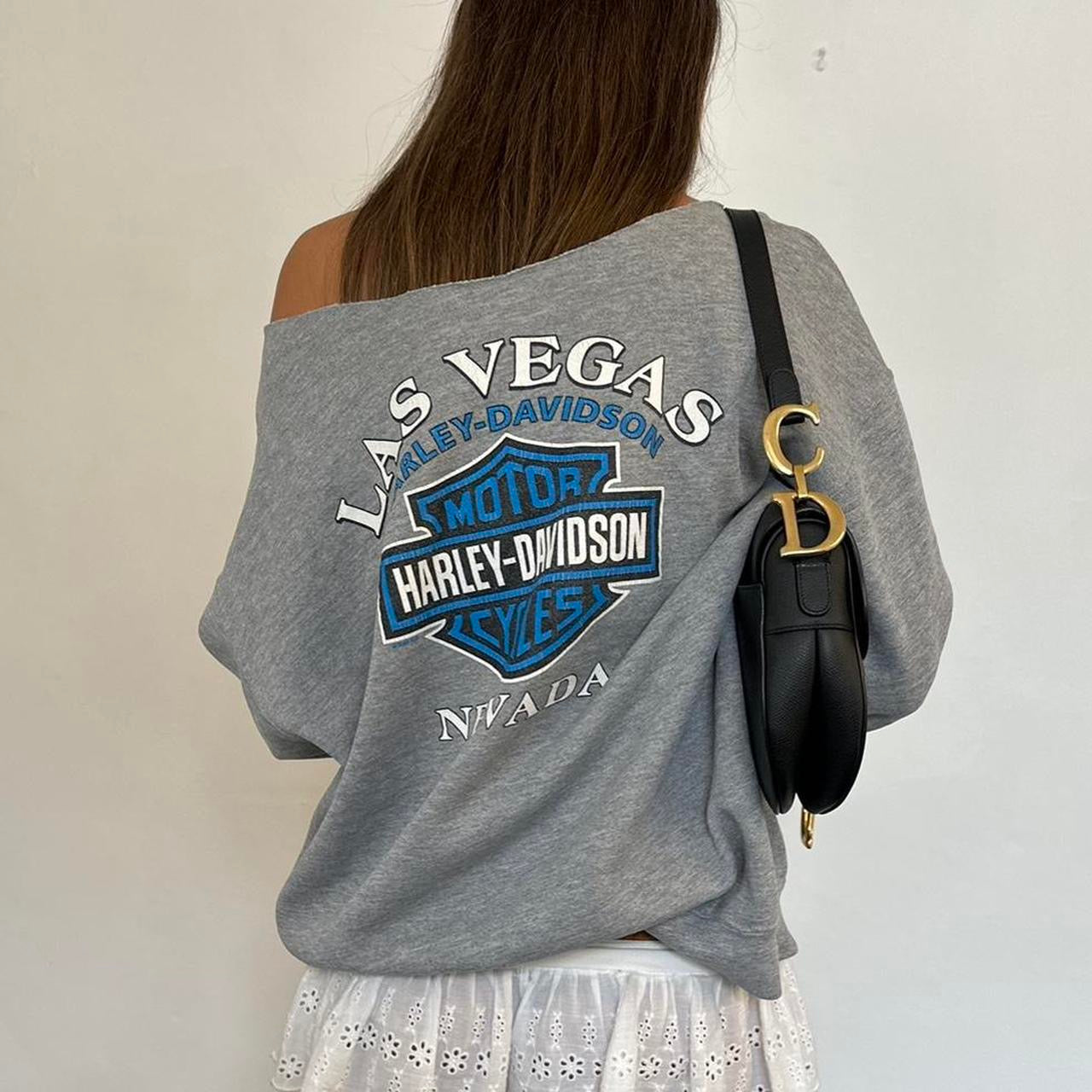 Vintage Harley Davidson Las Vegas grey sweatshirt