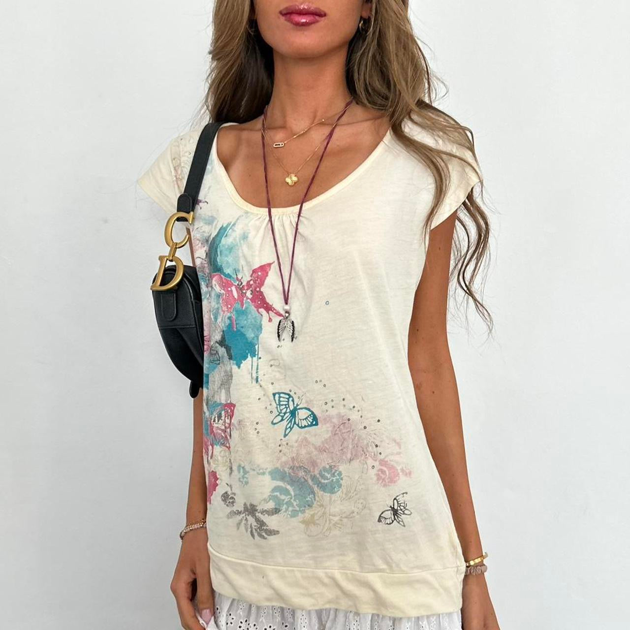 Vintage 2000s butterfly top