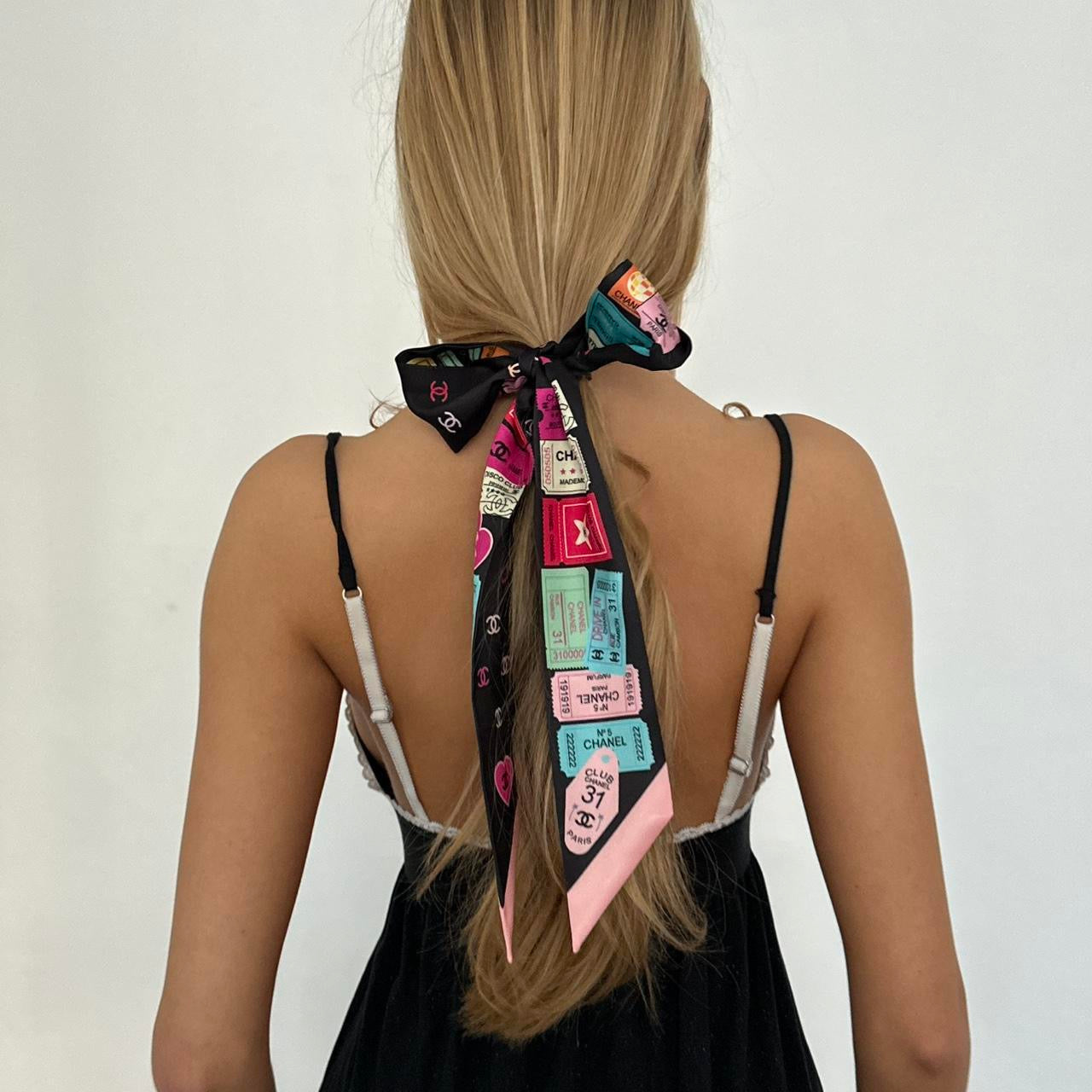 Vintage Chanel silk scarf