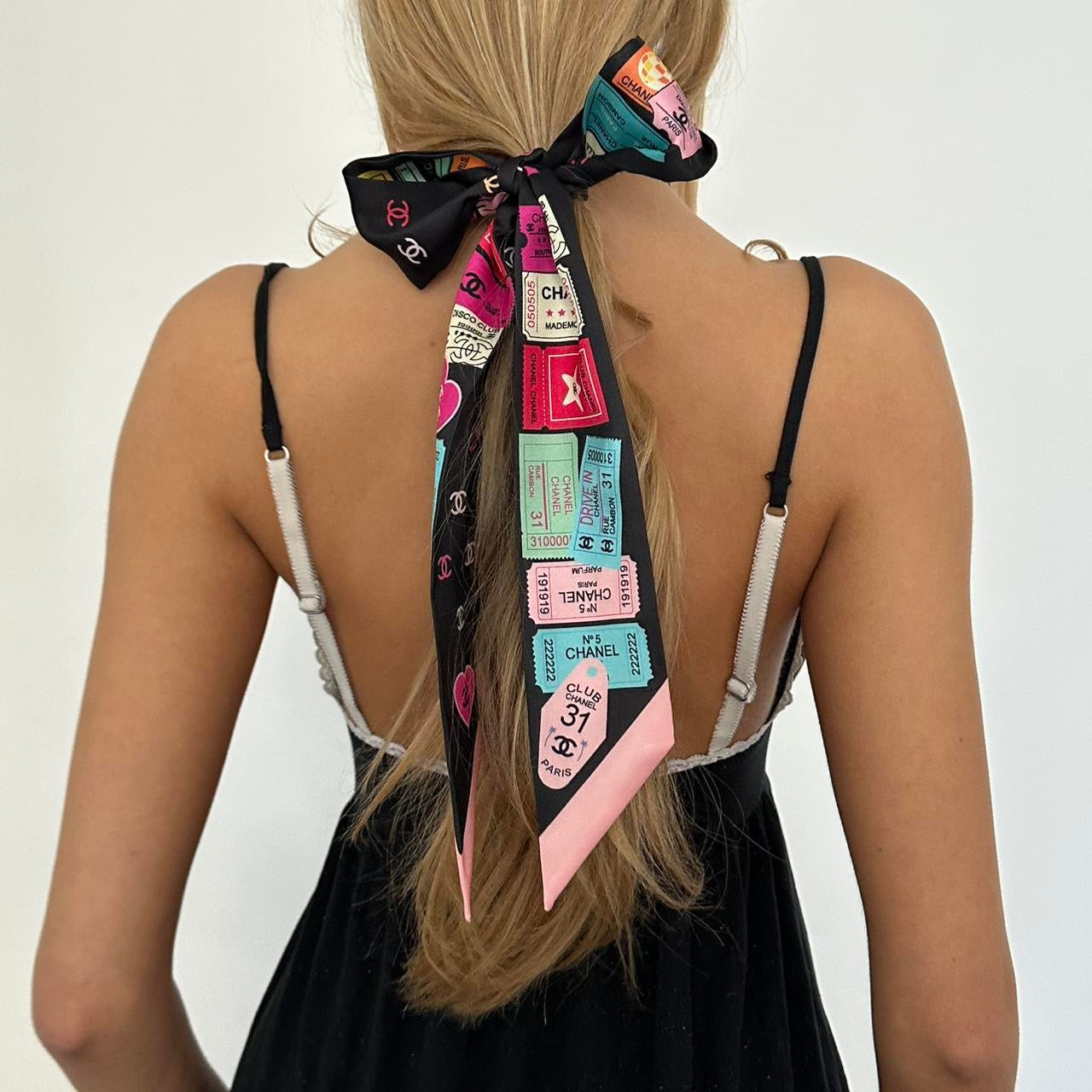 Vintage Chanel silk scarf