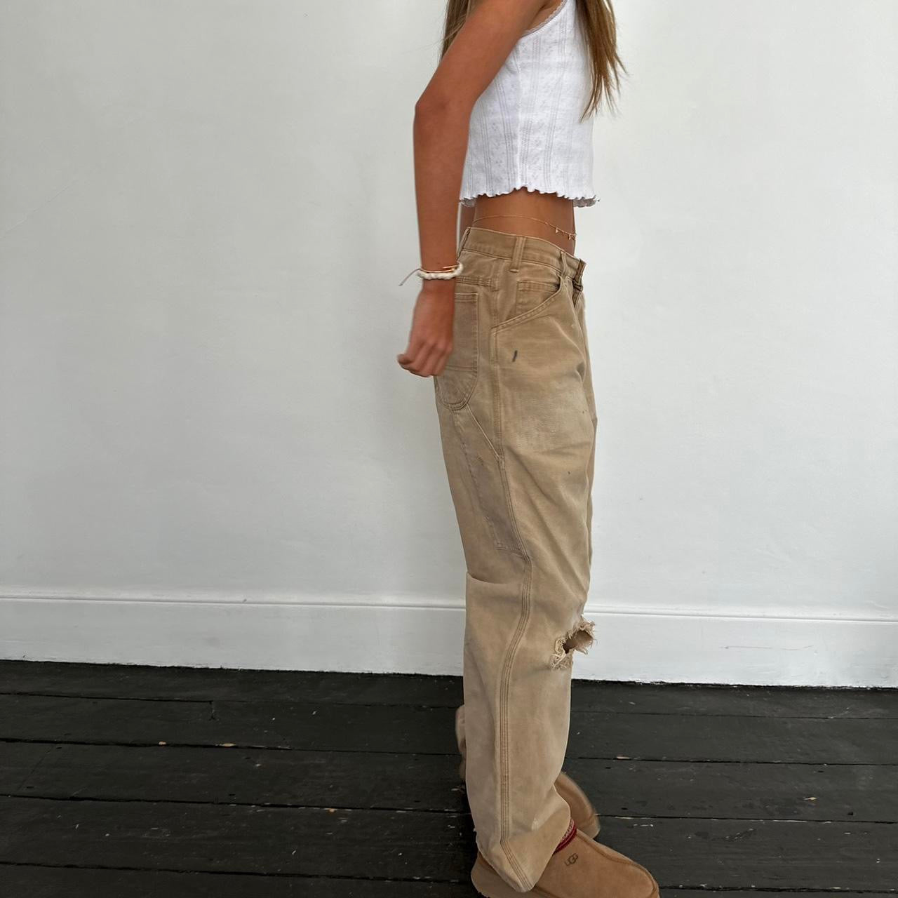 Vintage 90s tan wash jeans