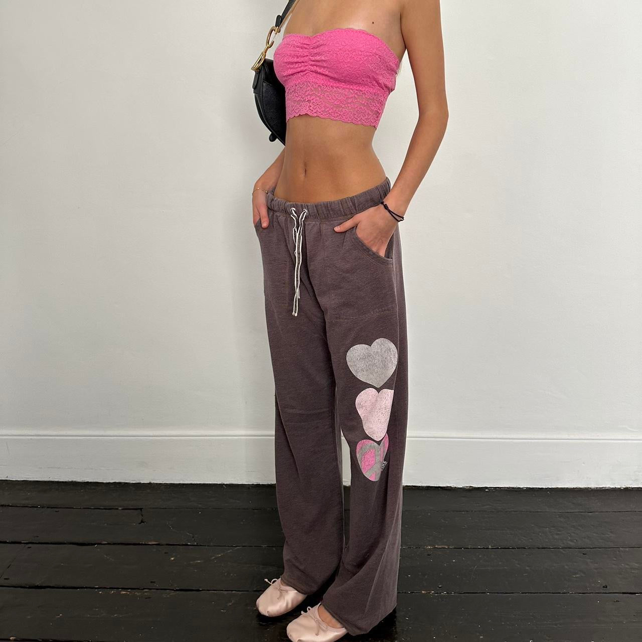 Vintage 2000’s Victorias Secret Pink brown sweatpants