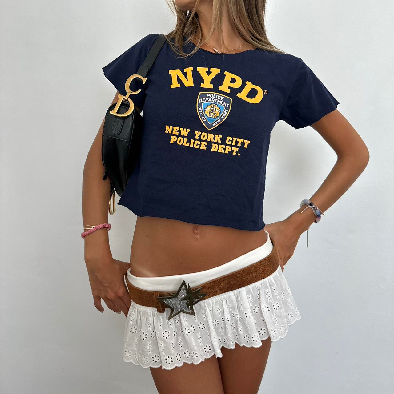 Vintage NYPD baby tee