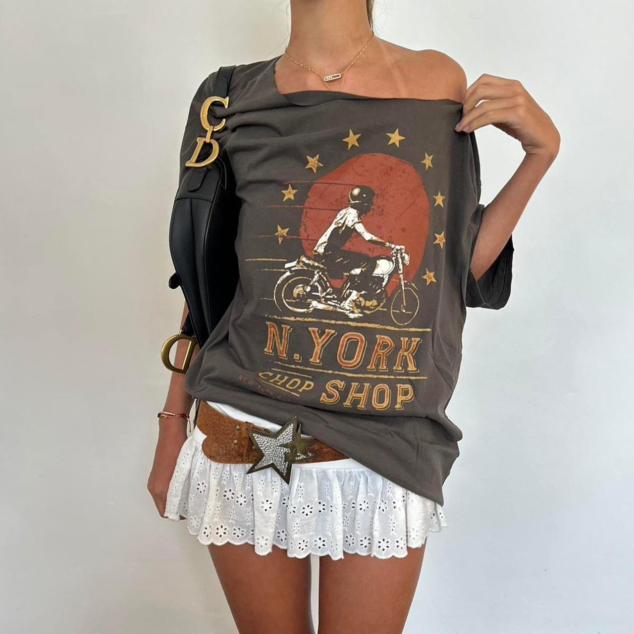 Vintage New York grey top