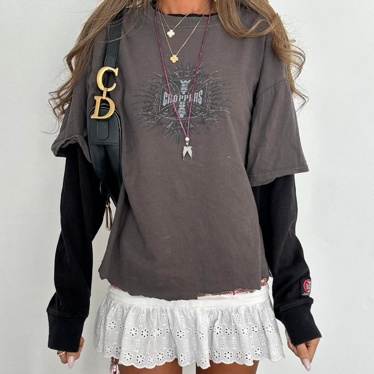 Vintage West Coast Choppers long sleeve oversized top